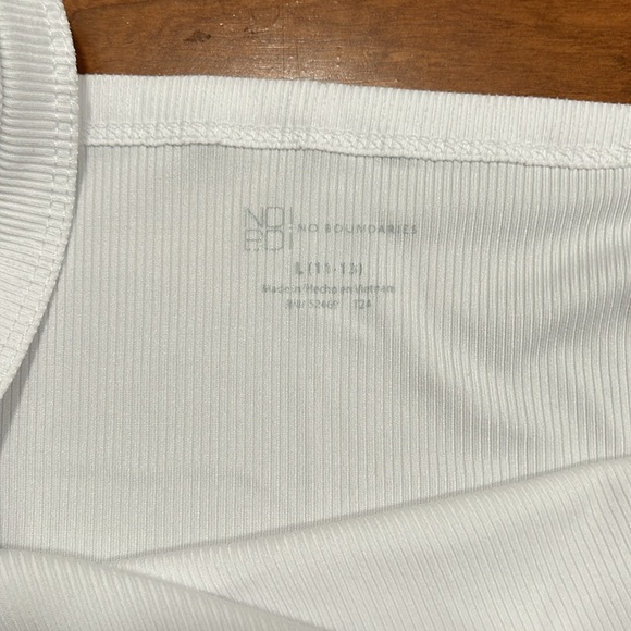 NWT white ribbed cami Large (11-13) - Picture 3 of 8